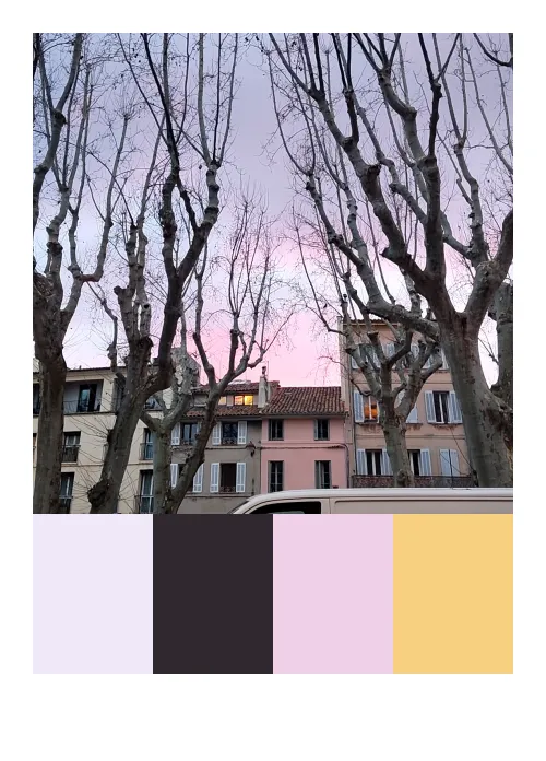 rose ciel d'Aix-en-Provence